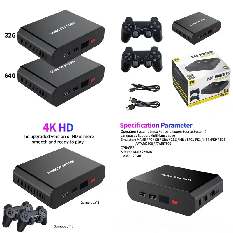 Gaming Console Games - جهاز ألعاب فيديو M8plus عالي الدقة