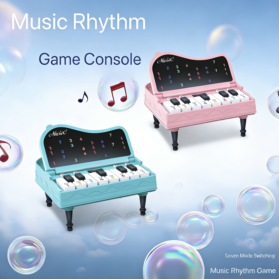Gaming Console Keyboard - بيانو مكتبي صغير محمول باليد مزود