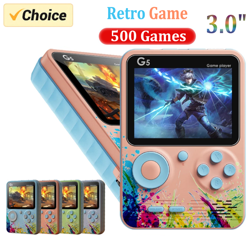 Gaming Console Under 500 - جهاز ألعاب محمول G5 ريترو مع
