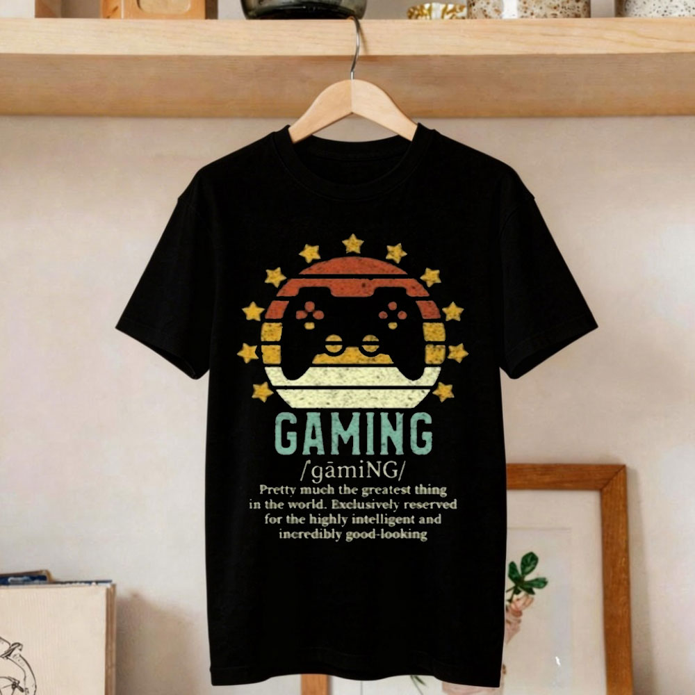 تي شيرت مضحك بتصميم تعريف الأل - مراجعة Gaming Console Definition وسعره