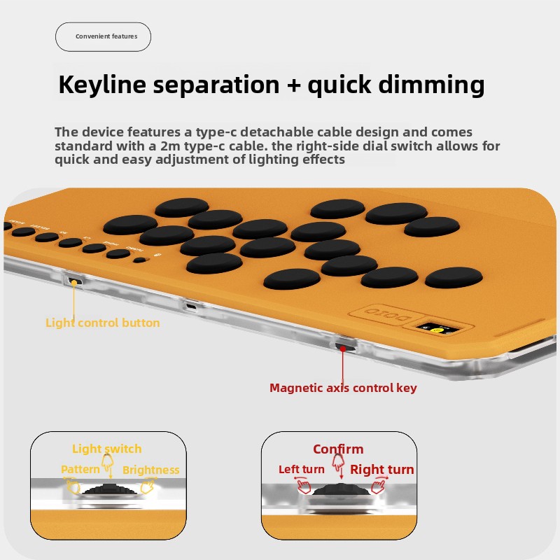 لوحة مفاتيح ألعاب سلكية DOIO،  - مراجعة Gaming Console Keyboard وسعره