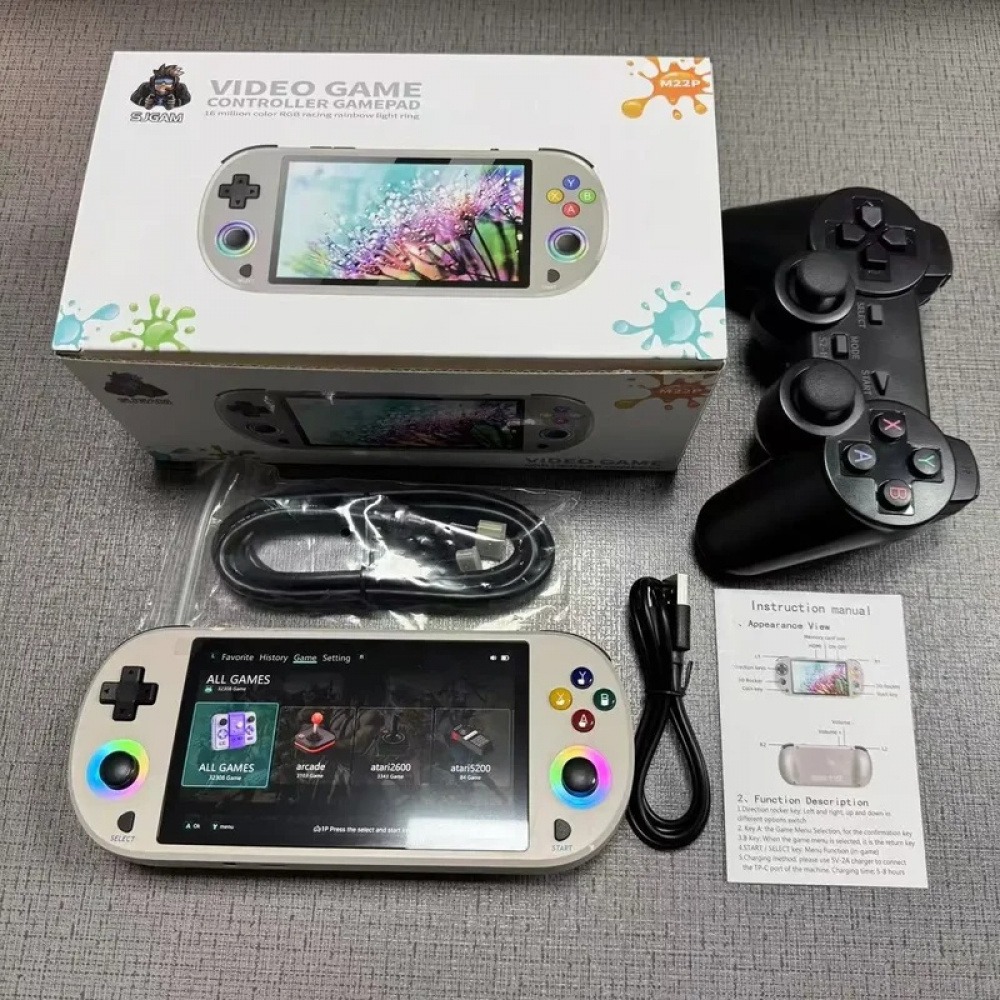 جهاز ألعاب محمول ريترو M22 Pro - مراجعة Gaming Console Under 500 وسعره