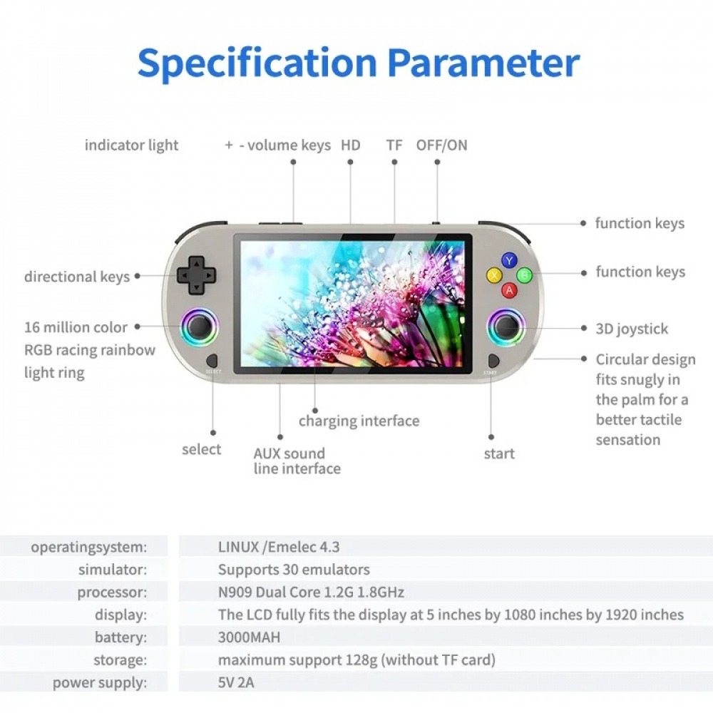 جهاز ألعاب محمول ريترو M22 Pro - مراجعة Gaming Console Under 500 وسعره