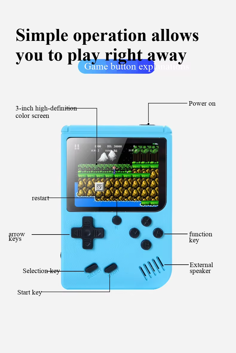 وحدة تحكم ألعاب محمولة كلاسيكي - مراجعة Gaming Console Under 500 وسعره